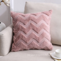 PV Plush Pillow Cases Double-Sided Soft Throw Pillow Cover Solid Square Decorative Pillow Cushion Cover